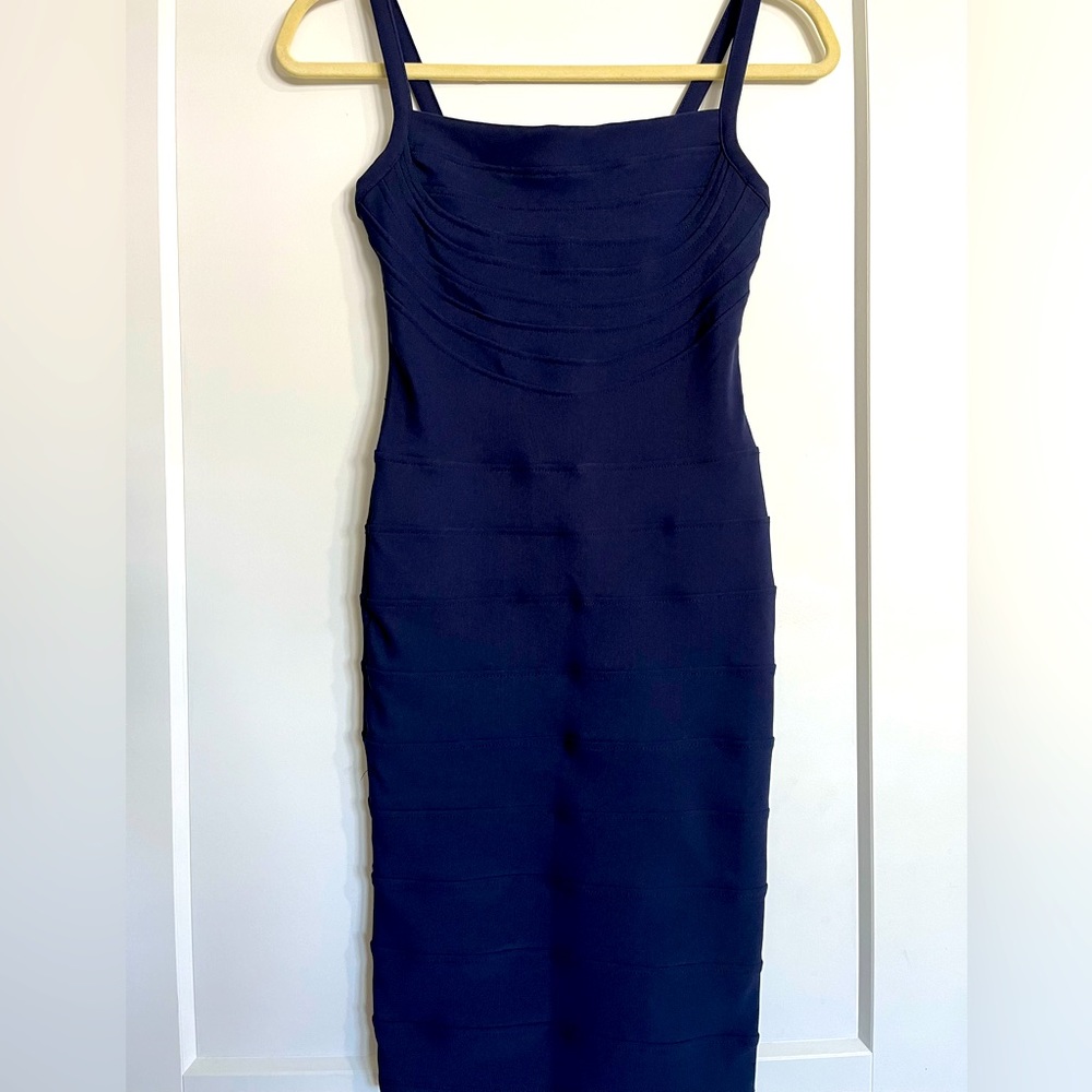 Navy blue bandage dress from H&M